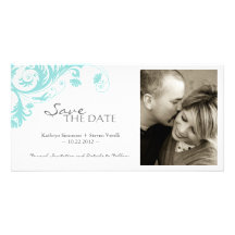 Elegant Save The Date Photo Card