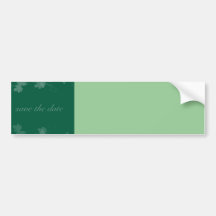 Elegant Save The Date Vines Bumper Stickers