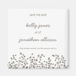 Elegant Save the Date Wedding Magnet