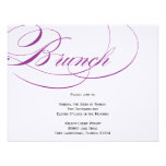 Elegant Script Brunch Invitation - Purple
