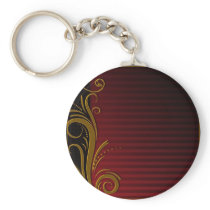 Elegant Scroll Design Keychain