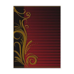 Elegant Scroll Design postcards