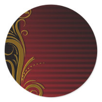 Elegant Scroll Design Sticker