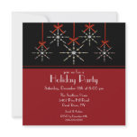 Elegant Snowflake Ornament Holiday Party invitations