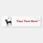 Elegant Spotted Black Cat Bumper Sticker