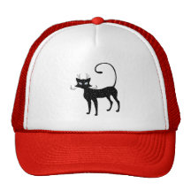 Elegant Spotted Black Cat Trucker Hat