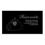 Elegant Stylish Purse Crown Silver Black Damask Business Cards