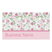 Elegant Stylist Salon Hairdresser Floral Pattern Business Card
