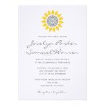 Elegant Sunflower Wedding Custom Invite