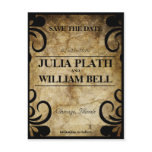 Elegant Swirl RSVP Postcard