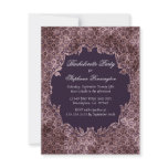 Elegant trendy purple bachelorette party invite invitations