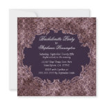 Elegant trendy purple bachelorette party invite invitations