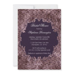 Elegant trendy purple bridal shower party invite invitations