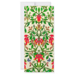 Elegant Trumpet Floral Vines Bookmark rack cards