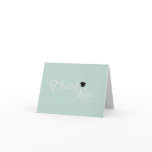 Elegant Type & Cap Graduation Thank You Card:Green