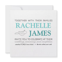 Elegant Type Wedding Invitation