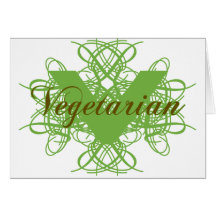 Elegant Vegetarian Greeting Cards