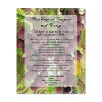 Elegant Vineyard Purple/Green Grapes Wedding