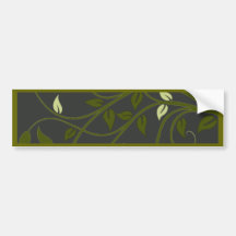 Elegant Vining Design Bumper Sticker