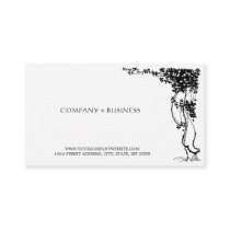 Elegant Vintage Beautiful Art Visiting Card Leaves