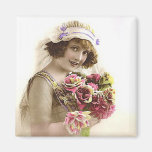 Elegant Vintage Bridal Photography Gifts Magnet