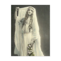 Elegant Vintage Bridal Photography Gifts Post Card