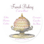 Elegant Vintage French Pastries: Bakery, Cake Shop stickers