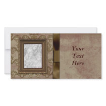 Elegant Vintage Photo Frame Card