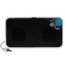 Elegant violet blossom speakers