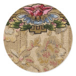Elegant Wallpaper Floral Border Card Stickers