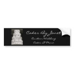 Elegant Wedding Cake bumper stickers