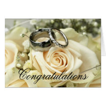 Elegant Wedding Congratulations Card