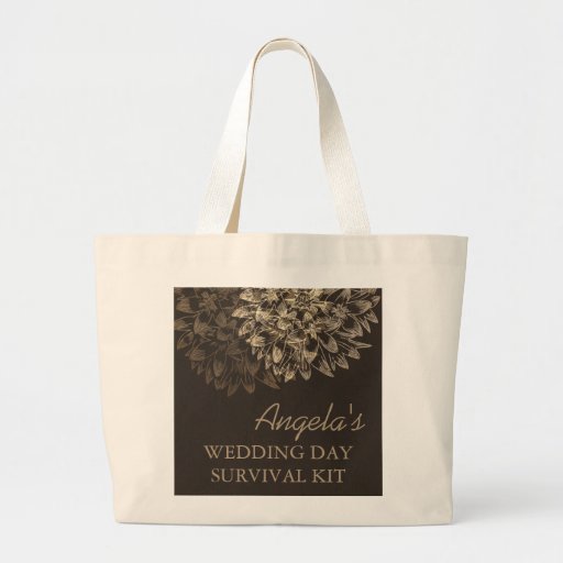 Elegant Wedding Day Survival Kit Bag