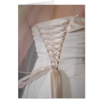 Elegant Wedding Dress Lace Card