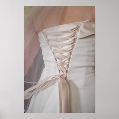 Elegant Wedding Dress Lace Print by beverlytazangel