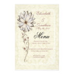Elegant Wedding Menu Stationery stationery