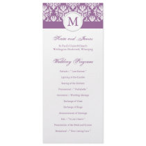 Elegant Wedding Program Template