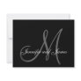 Elegant Wedding RSVP Card with Monogram Personalised Invite