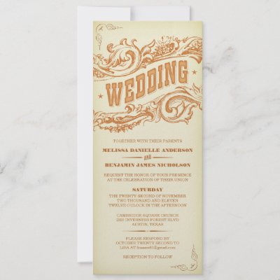 RSVP Rustic Country Wedding Invitation by labellarue
