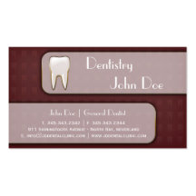 Elegant white teeth dentist dental business card