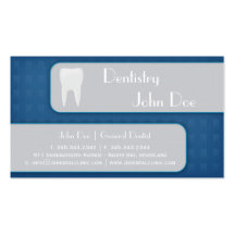 Elegant white teeth dentist dental business card