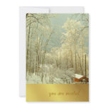 Elegant Winter Wonderland, christmas invitations