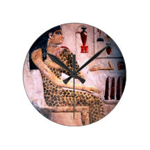 ELEGANT WOMAN ,FASHION AND BEAUTY OF ANTIQUE EGYPT WALLCLOCKS
