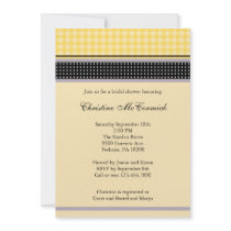 Elegant Yellow and Black Invitation