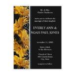 Elegant Yellow Daisy Wedding Invitation postcards