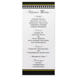 Elegantly Dotted Yellow Accent Reception Menu rack cards