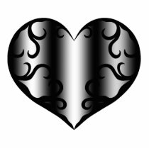 Elegantly pretty gothic heart cut outs
