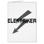 elektriker icon greeting cards