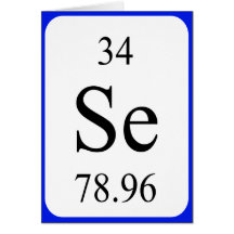 Element 34 card - Selenium white