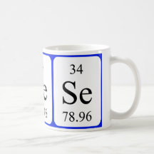 Element 34 white mug - Selenium
